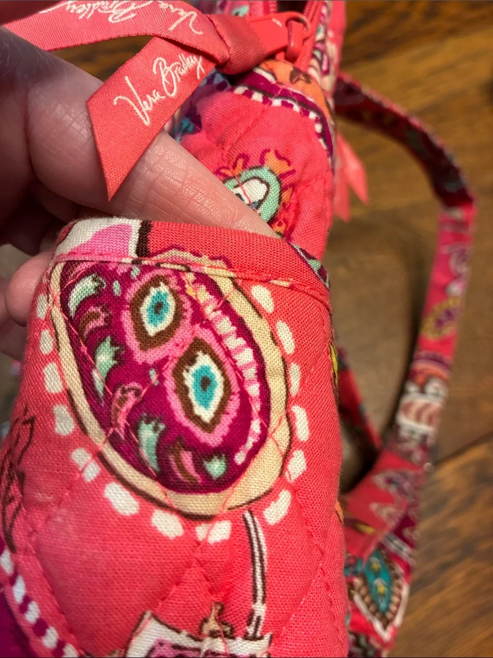 Vera Bradley Call Me Coral Quilted Floral Print Women's Backpack